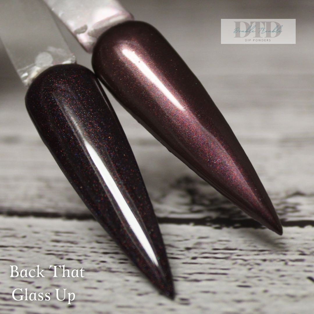 Back that’s glass up