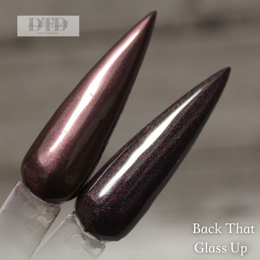 Back that’s glass up